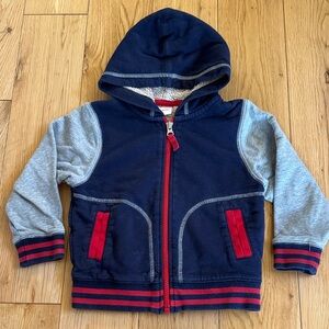 Hanna Andersson Hooded Zipup Sweatshirt Jacket Sz 3T